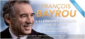 François Bayrou à Clermont-Ferrand